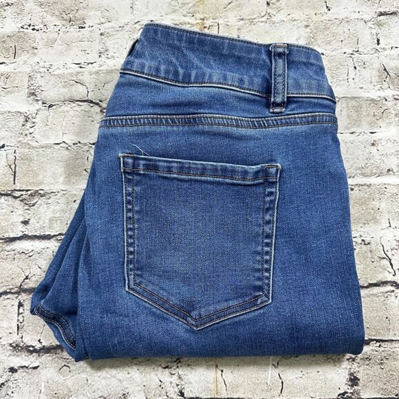Lane Bryant Jeans Womens 16S Blue High Rise Flex Magic Waistband Tighter Tummy - Picture 1 of 12